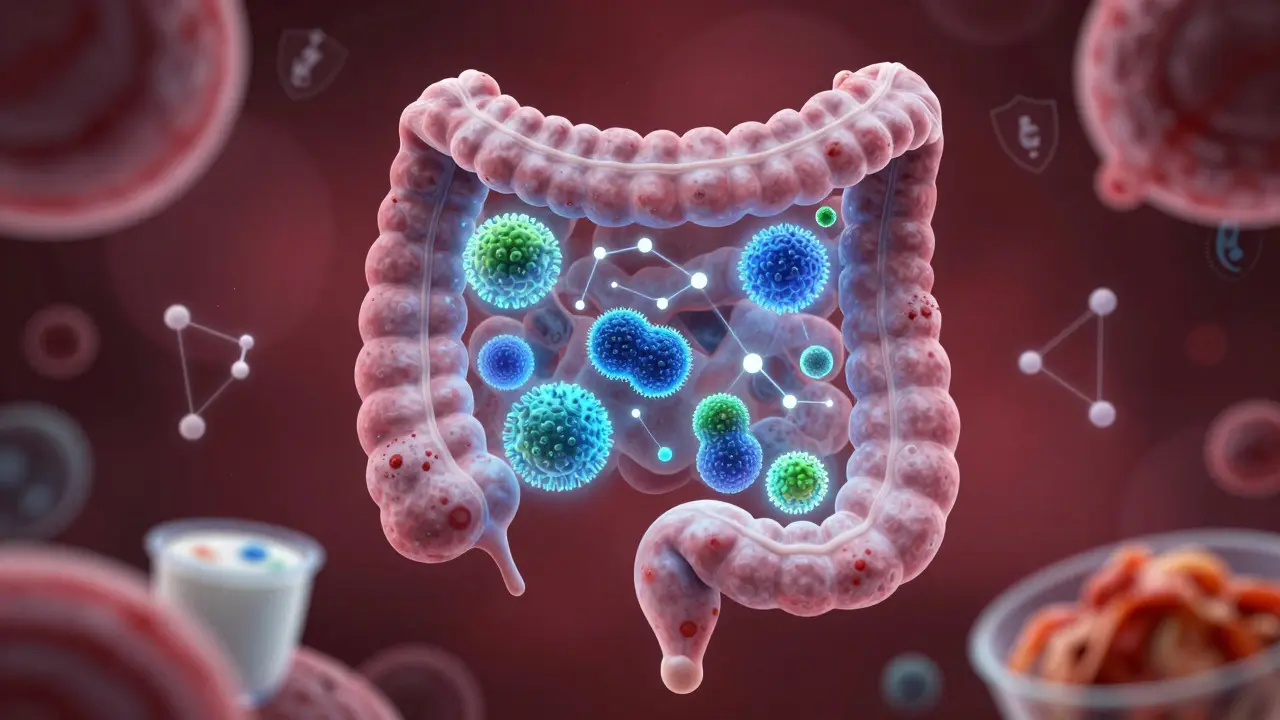 Klíčové kmeny laktobacilů jako světélkující mikroby v lidském střevě.