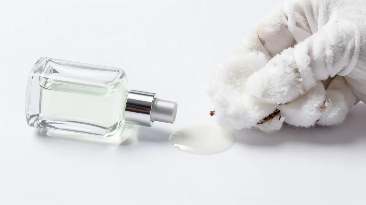 Rozložený parfém pro správnou recyklaci skla a plastu