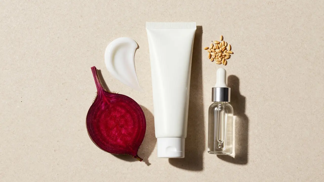 Krém s ceramidy a přírodními ingrediencemi na kamenném podkladu