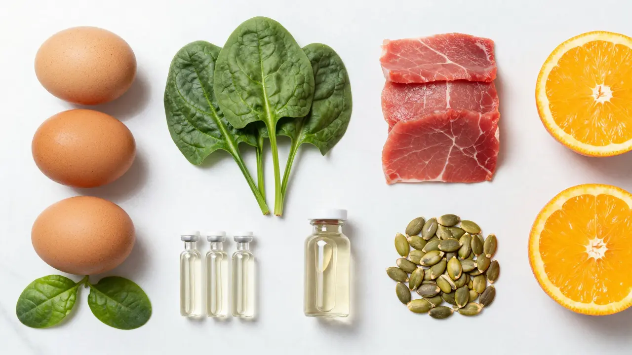 Zdravá jídla a vitamíny pro růst vlasů