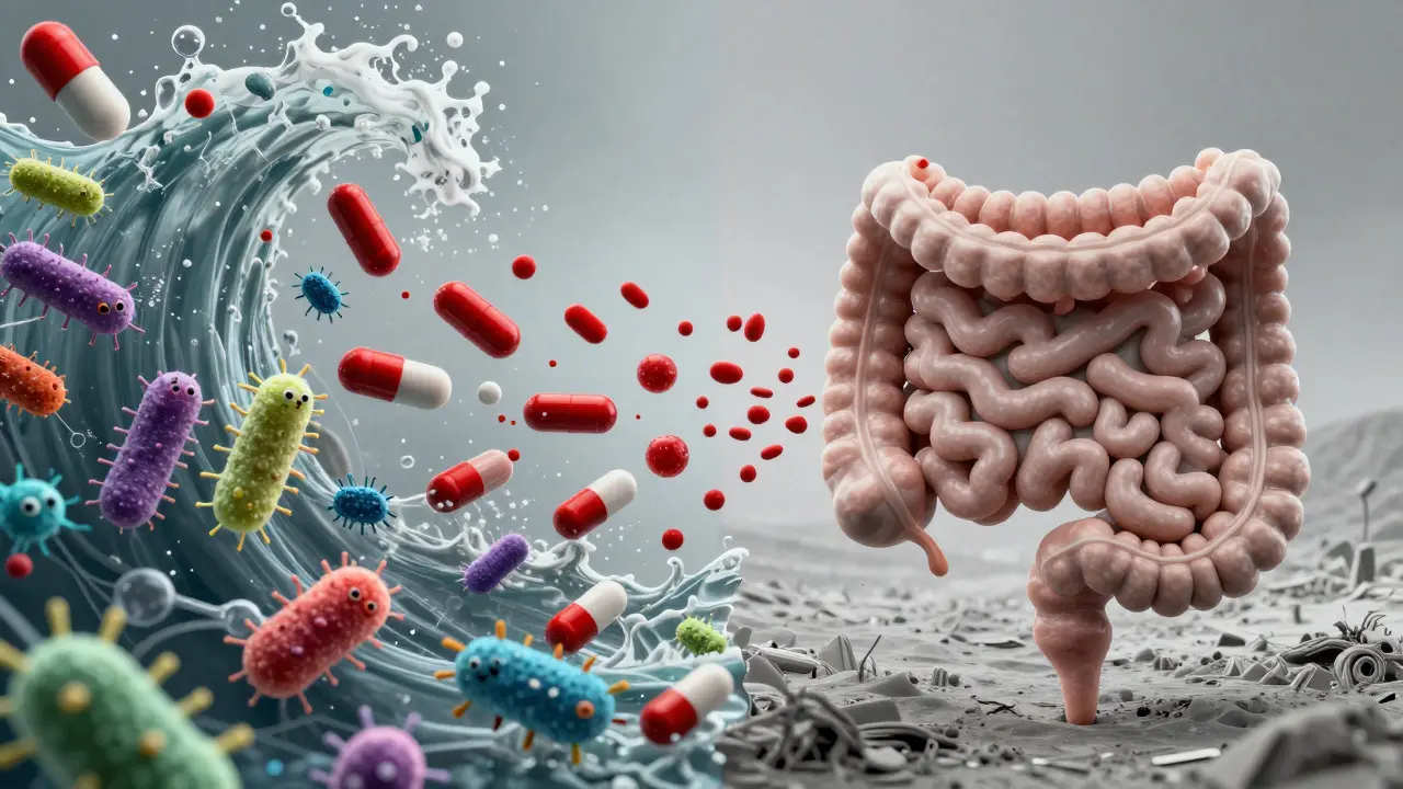 Antibiotika ničí prospěšné bakterie ve střevech